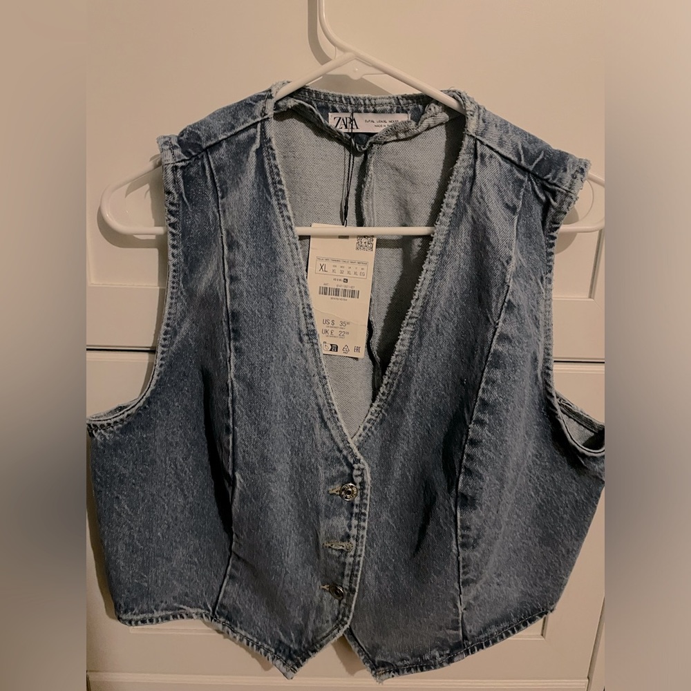 Zara Denim Vest (Never Used)